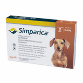 Simparica 20 мг. - дъвчащи таблетки за кучета с тегло 5 - 10 кг. / кутия 3 броя / /лекарства/